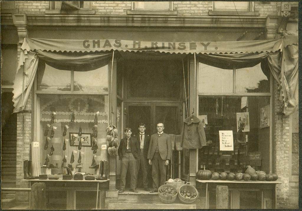 Kinsey had a few different partners as well as operating as a sole proprietor throughout the years.  This photo was taken early 1900’s of Charles Kinsey general merchandise store.
